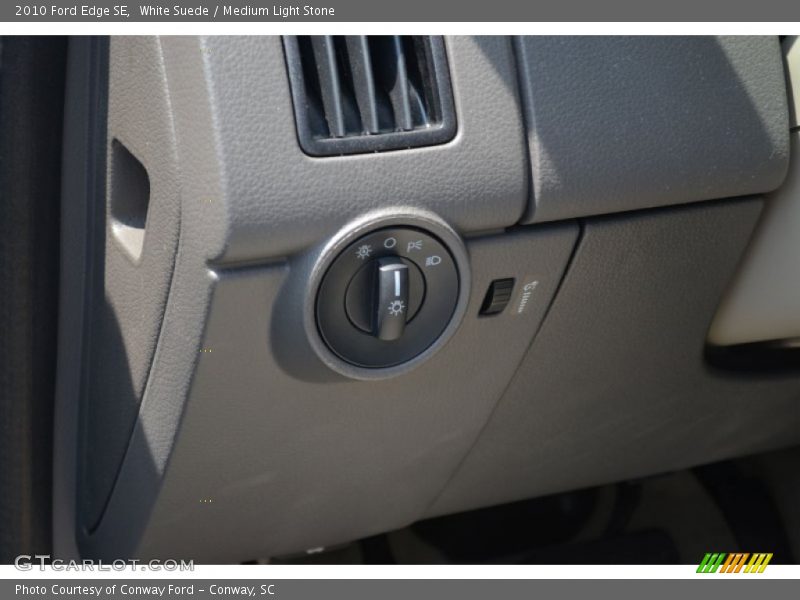 White Suede / Medium Light Stone 2010 Ford Edge SE