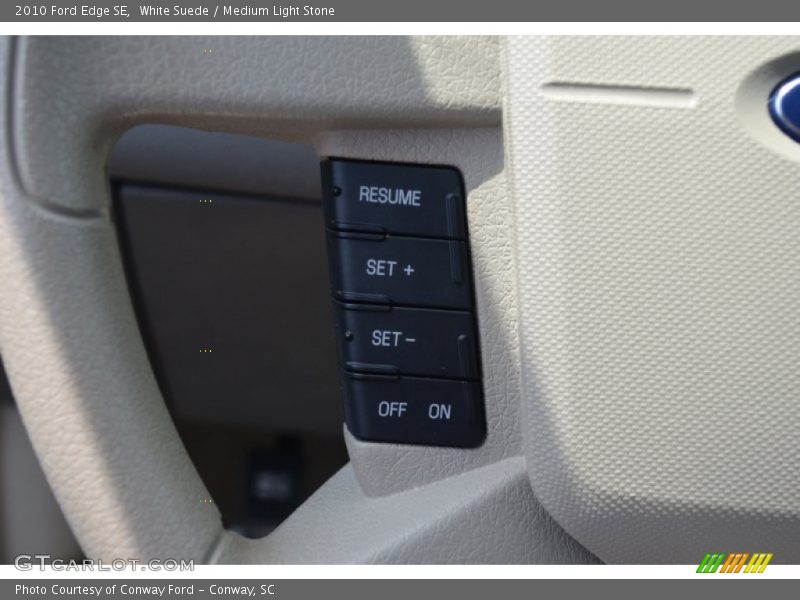 White Suede / Medium Light Stone 2010 Ford Edge SE