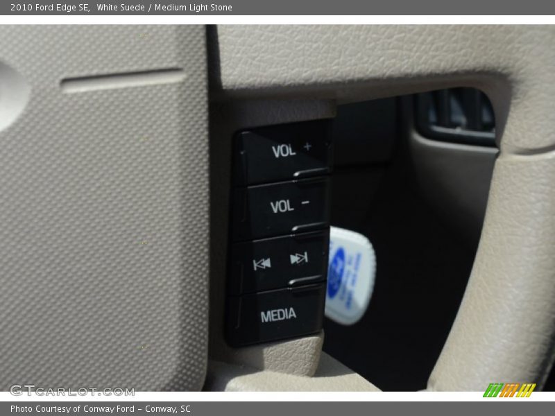 White Suede / Medium Light Stone 2010 Ford Edge SE