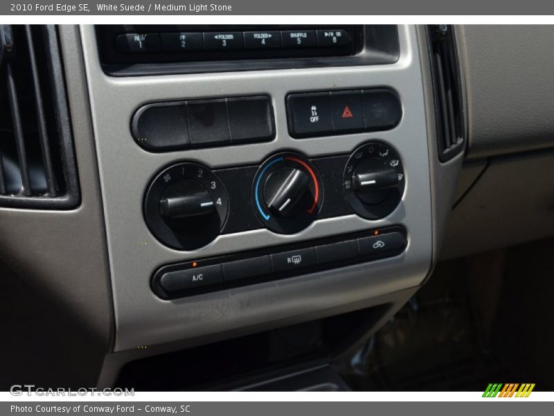 White Suede / Medium Light Stone 2010 Ford Edge SE