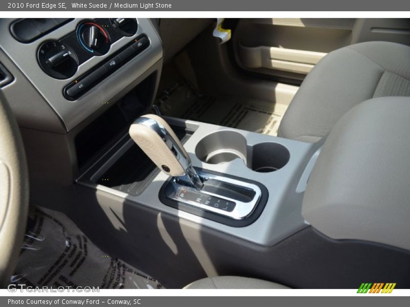 White Suede / Medium Light Stone 2010 Ford Edge SE