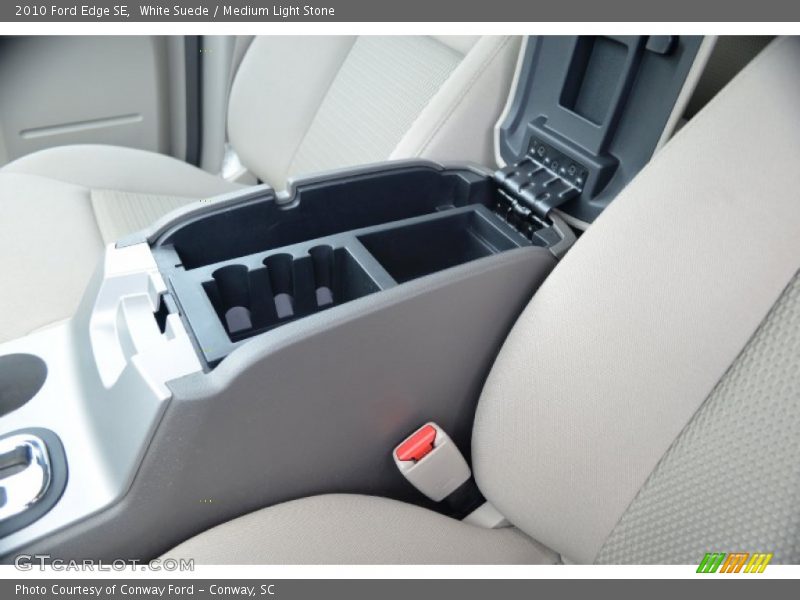 White Suede / Medium Light Stone 2010 Ford Edge SE