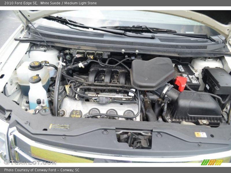 White Suede / Medium Light Stone 2010 Ford Edge SE