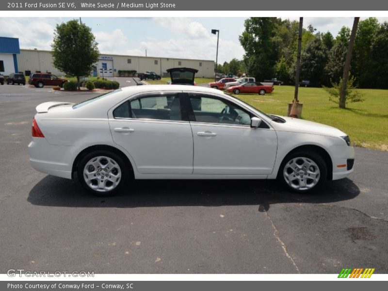 White Suede / Medium Light Stone 2011 Ford Fusion SE V6