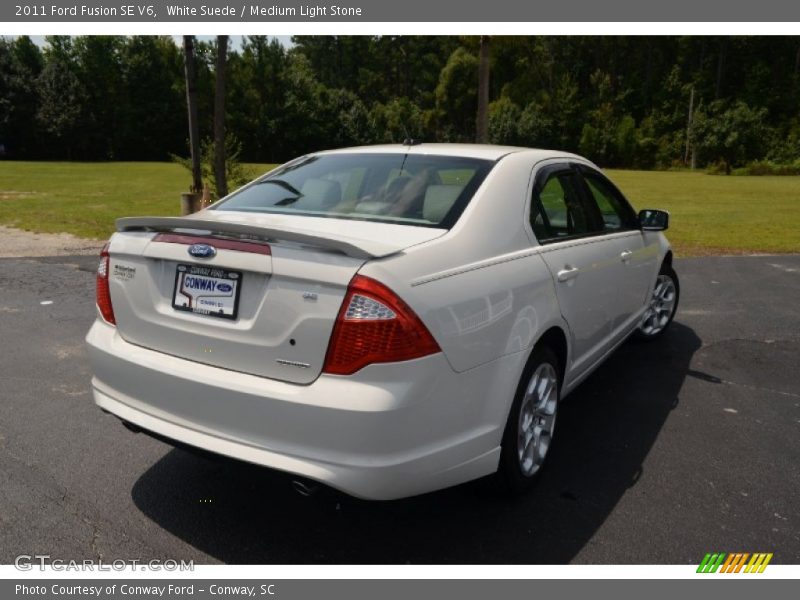 White Suede / Medium Light Stone 2011 Ford Fusion SE V6