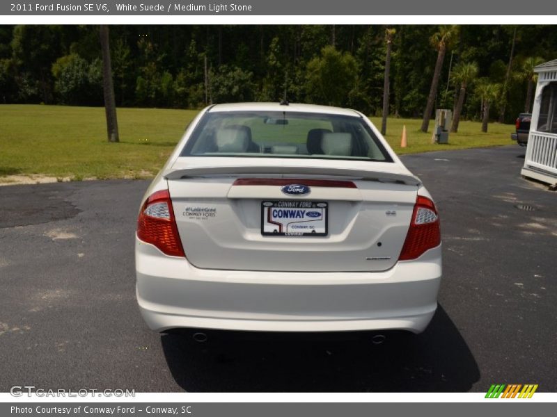 White Suede / Medium Light Stone 2011 Ford Fusion SE V6