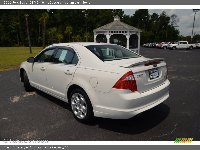 White Suede / Medium Light Stone 2011 Ford Fusion SE V6