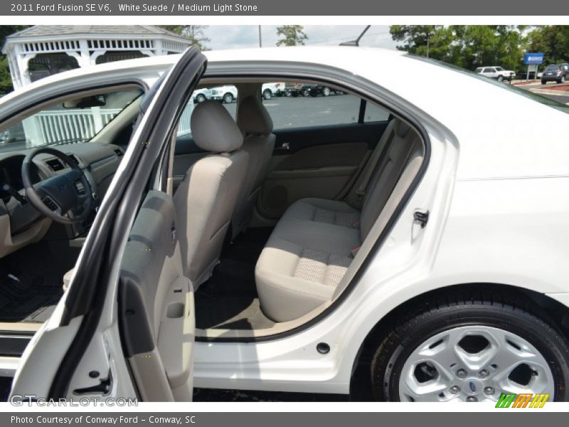 White Suede / Medium Light Stone 2011 Ford Fusion SE V6