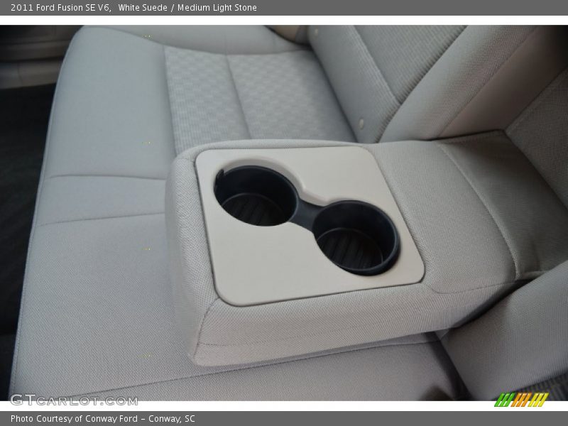 White Suede / Medium Light Stone 2011 Ford Fusion SE V6