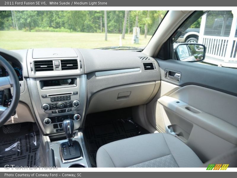 White Suede / Medium Light Stone 2011 Ford Fusion SE V6