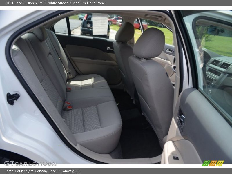 White Suede / Medium Light Stone 2011 Ford Fusion SE V6