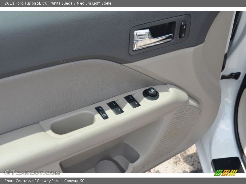 White Suede / Medium Light Stone 2011 Ford Fusion SE V6