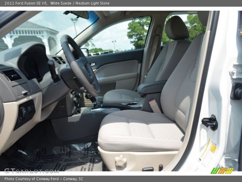 White Suede / Medium Light Stone 2011 Ford Fusion SE V6