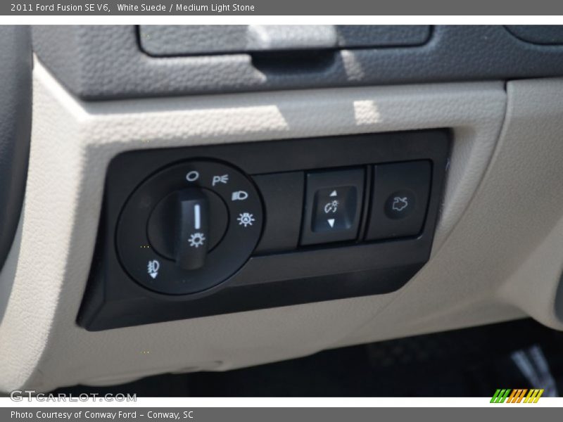 White Suede / Medium Light Stone 2011 Ford Fusion SE V6