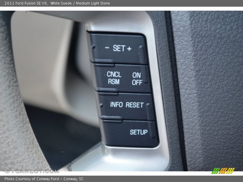 White Suede / Medium Light Stone 2011 Ford Fusion SE V6