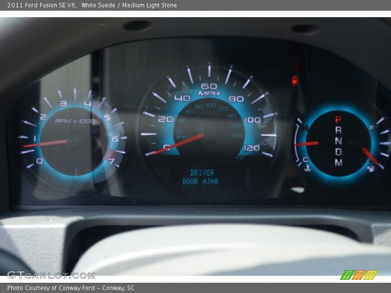 White Suede / Medium Light Stone 2011 Ford Fusion SE V6