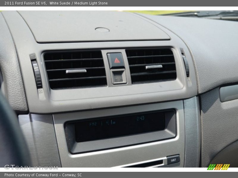 White Suede / Medium Light Stone 2011 Ford Fusion SE V6