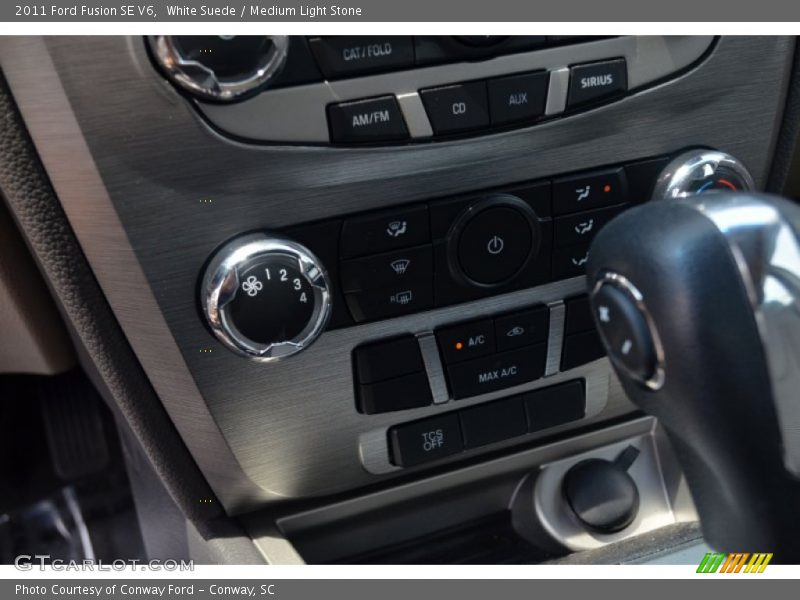 White Suede / Medium Light Stone 2011 Ford Fusion SE V6