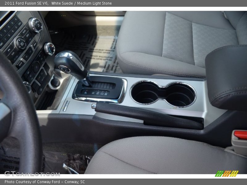 White Suede / Medium Light Stone 2011 Ford Fusion SE V6