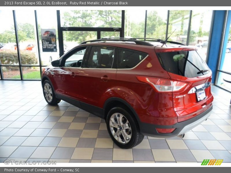 Ruby Red Metallic / Charcoal Black 2013 Ford Escape SEL 2.0L EcoBoost