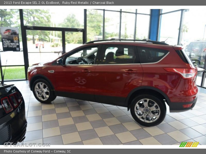 Ruby Red Metallic / Charcoal Black 2013 Ford Escape SEL 2.0L EcoBoost