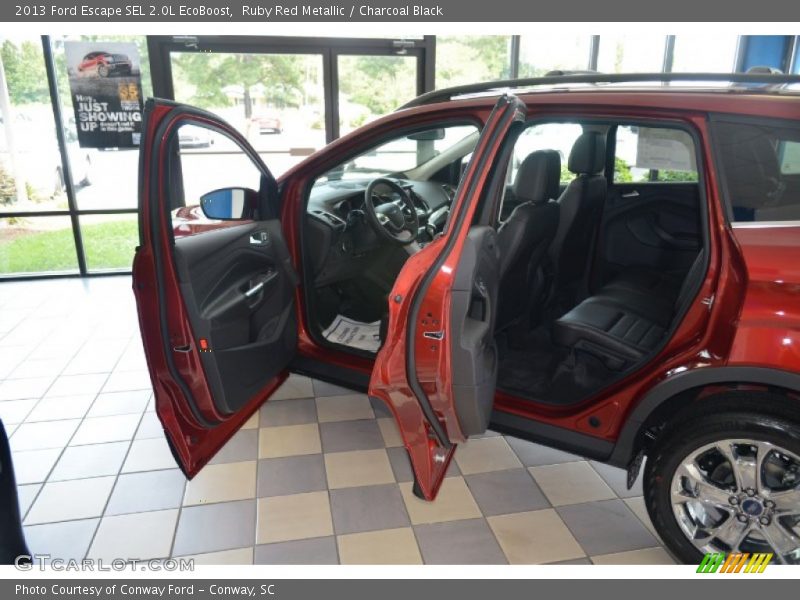 Ruby Red Metallic / Charcoal Black 2013 Ford Escape SEL 2.0L EcoBoost
