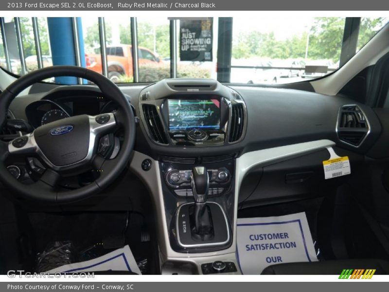 Ruby Red Metallic / Charcoal Black 2013 Ford Escape SEL 2.0L EcoBoost