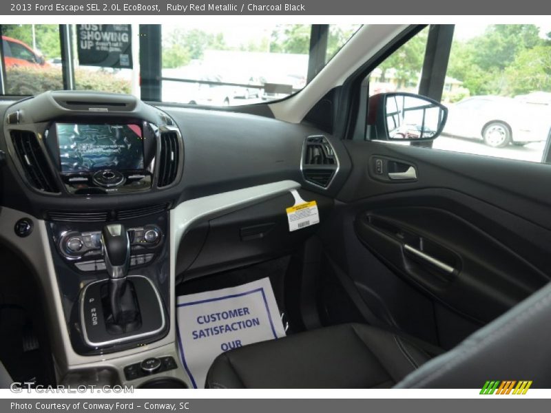 Ruby Red Metallic / Charcoal Black 2013 Ford Escape SEL 2.0L EcoBoost