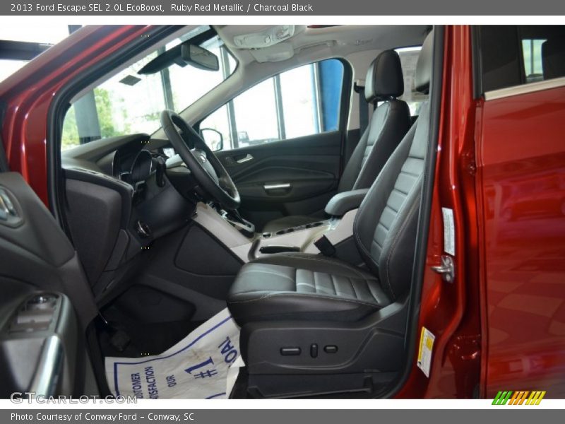 Ruby Red Metallic / Charcoal Black 2013 Ford Escape SEL 2.0L EcoBoost
