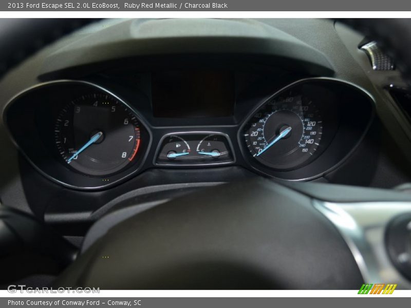 Ruby Red Metallic / Charcoal Black 2013 Ford Escape SEL 2.0L EcoBoost