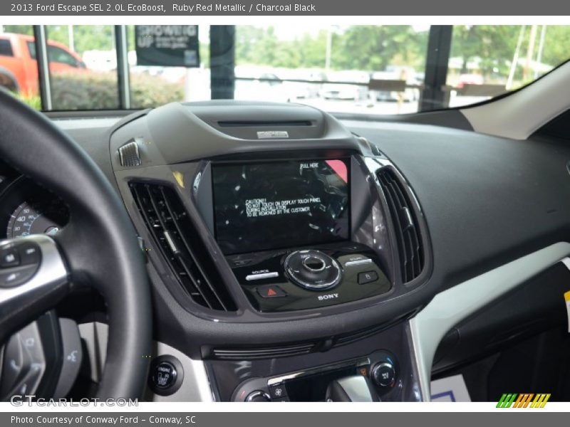 Ruby Red Metallic / Charcoal Black 2013 Ford Escape SEL 2.0L EcoBoost