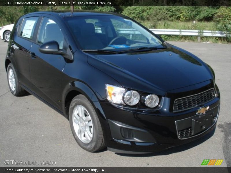 Black / Jet Black/Dark Titanium 2012 Chevrolet Sonic LS Hatch