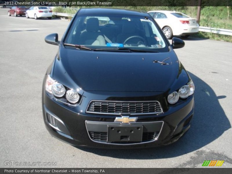 Black / Jet Black/Dark Titanium 2012 Chevrolet Sonic LS Hatch