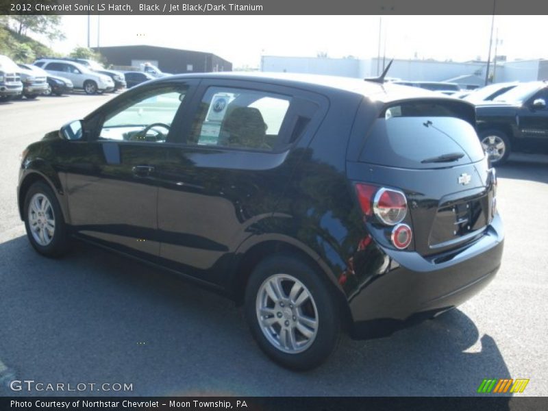 Black / Jet Black/Dark Titanium 2012 Chevrolet Sonic LS Hatch