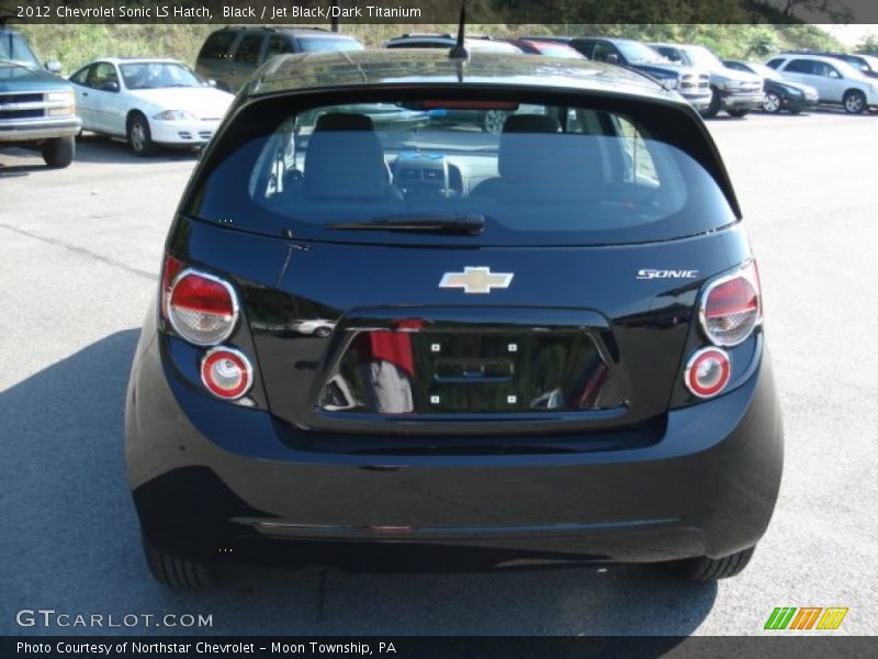 Black / Jet Black/Dark Titanium 2012 Chevrolet Sonic LS Hatch