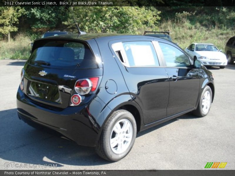Black / Jet Black/Dark Titanium 2012 Chevrolet Sonic LS Hatch