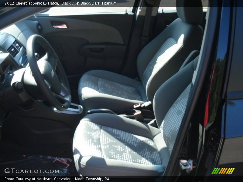 Black / Jet Black/Dark Titanium 2012 Chevrolet Sonic LS Hatch