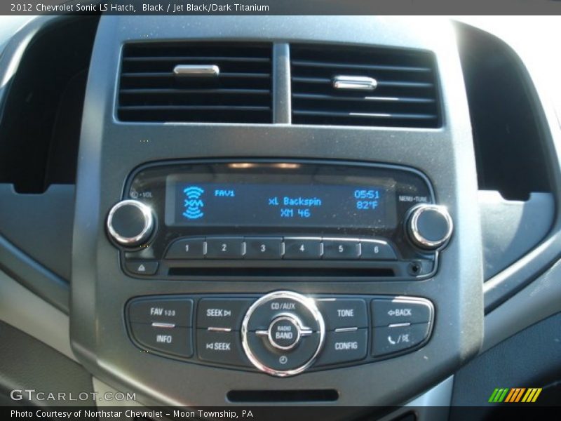 Black / Jet Black/Dark Titanium 2012 Chevrolet Sonic LS Hatch