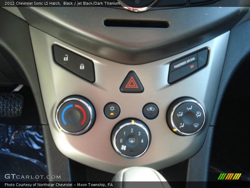 Black / Jet Black/Dark Titanium 2012 Chevrolet Sonic LS Hatch