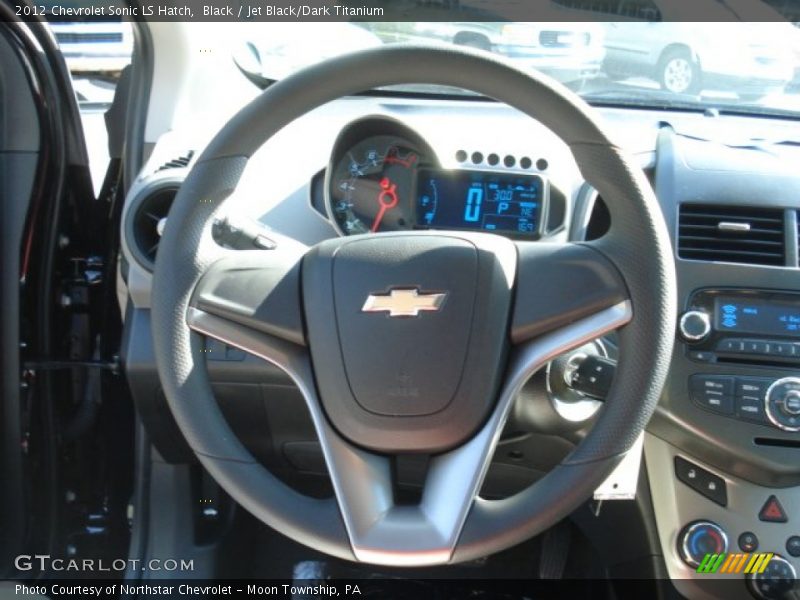 Black / Jet Black/Dark Titanium 2012 Chevrolet Sonic LS Hatch