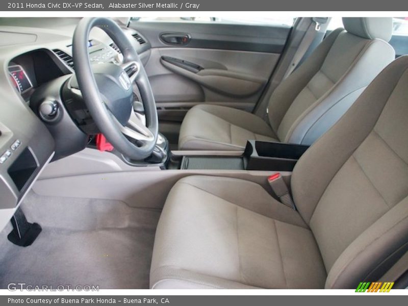 Alabaster Silver Metallic / Gray 2011 Honda Civic DX-VP Sedan
