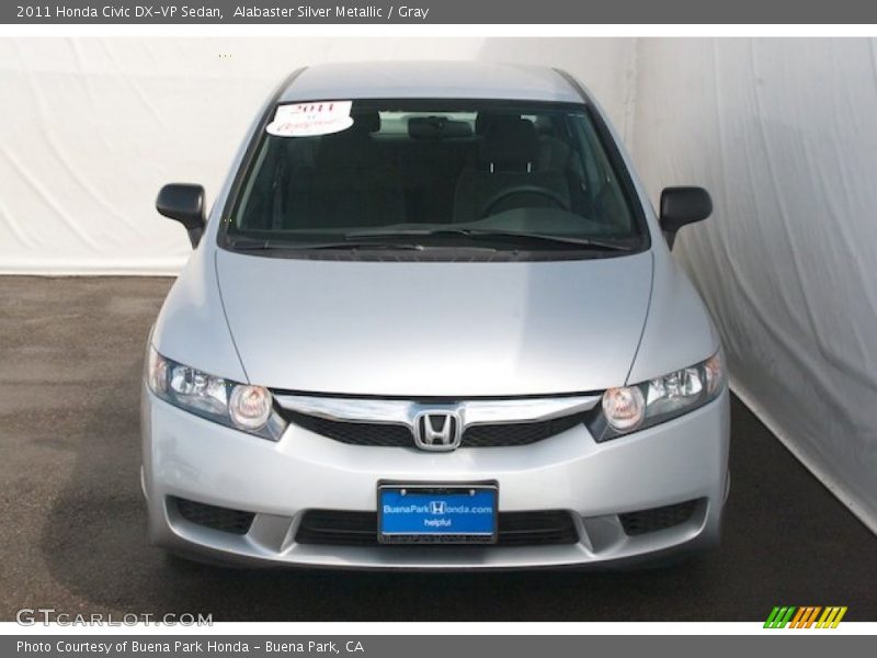 Alabaster Silver Metallic / Gray 2011 Honda Civic DX-VP Sedan