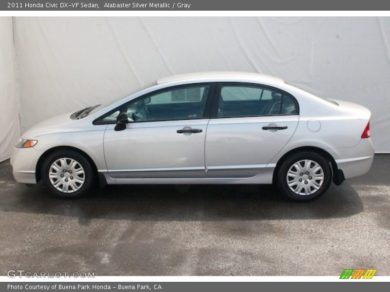 Alabaster Silver Metallic / Gray 2011 Honda Civic DX-VP Sedan
