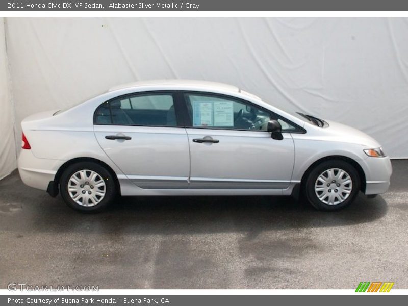 Alabaster Silver Metallic / Gray 2011 Honda Civic DX-VP Sedan