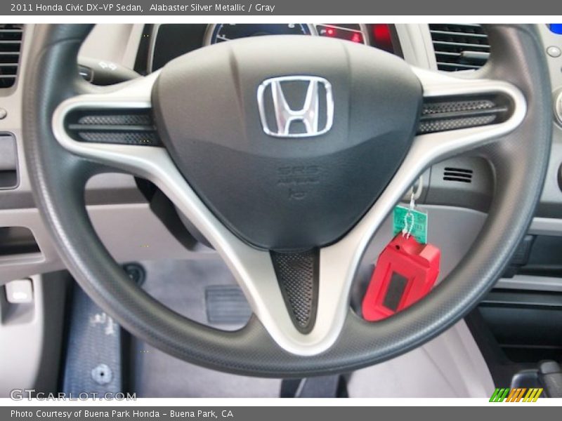 Alabaster Silver Metallic / Gray 2011 Honda Civic DX-VP Sedan