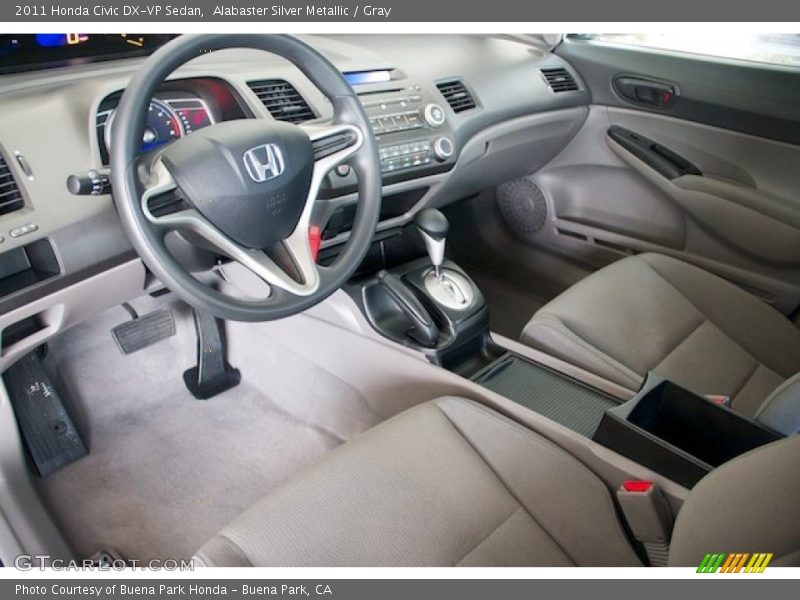 Alabaster Silver Metallic / Gray 2011 Honda Civic DX-VP Sedan