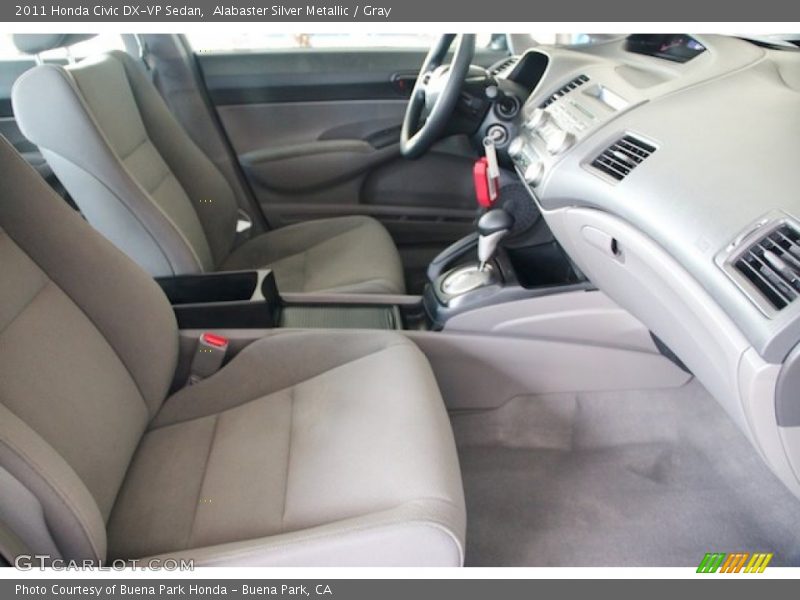 Alabaster Silver Metallic / Gray 2011 Honda Civic DX-VP Sedan