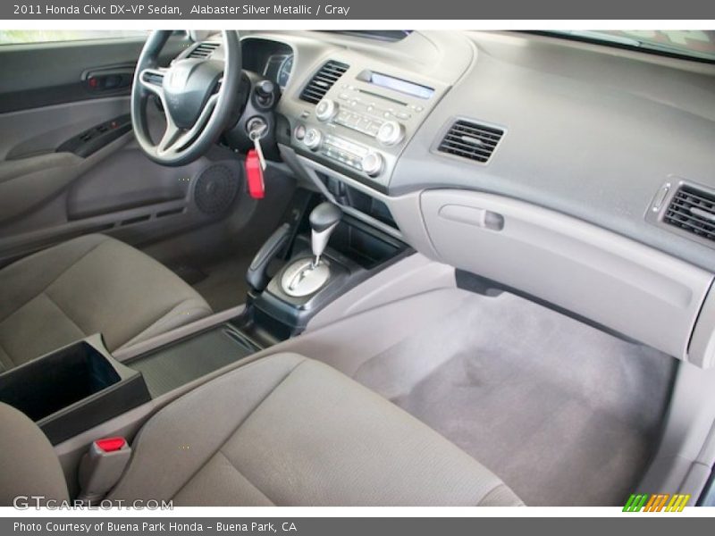 Alabaster Silver Metallic / Gray 2011 Honda Civic DX-VP Sedan