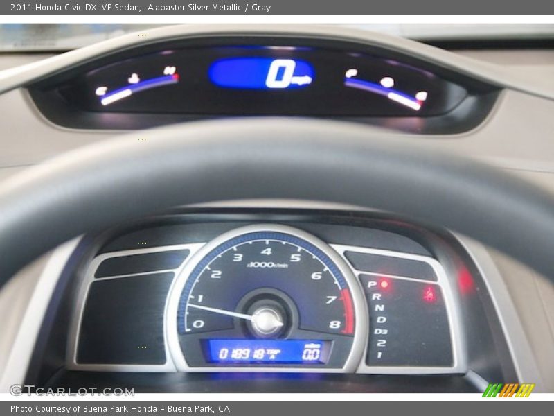 Alabaster Silver Metallic / Gray 2011 Honda Civic DX-VP Sedan