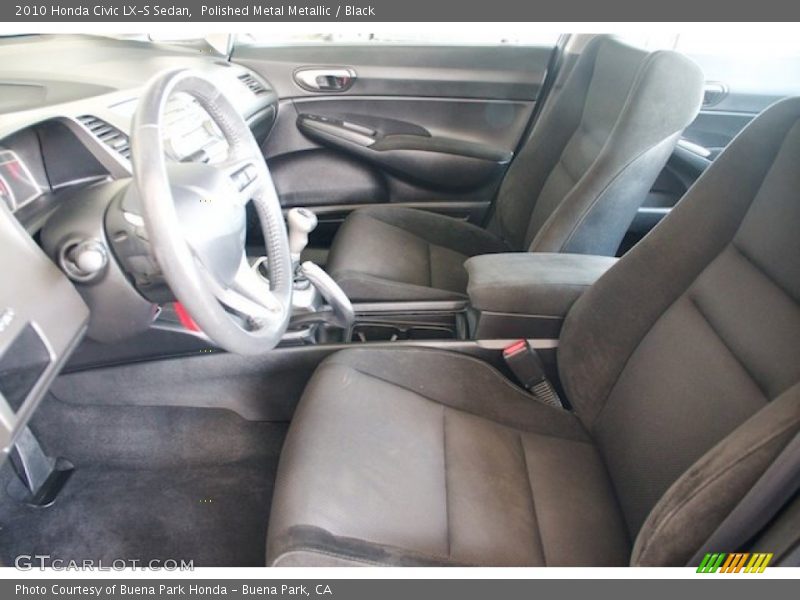 Polished Metal Metallic / Black 2010 Honda Civic LX-S Sedan
